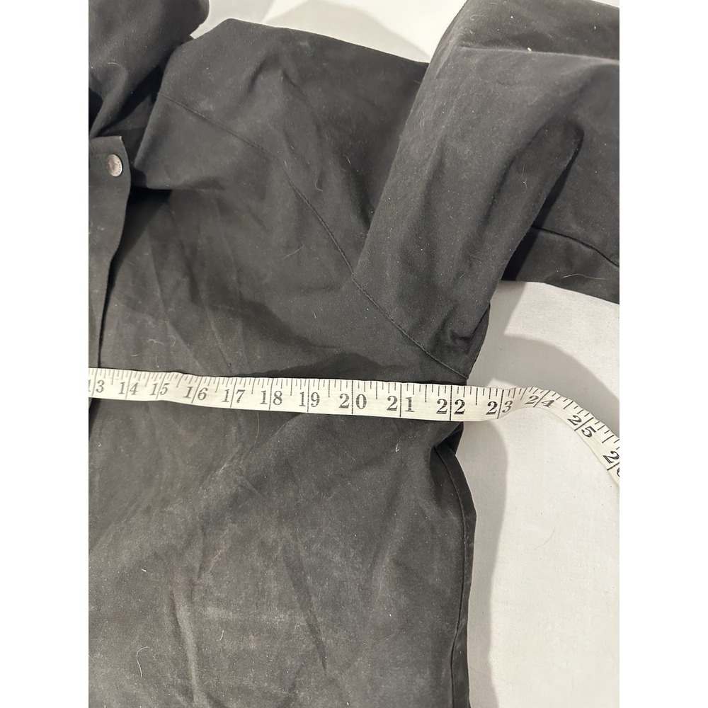 Men's Black Waxed Coat - Picture 9 of 11